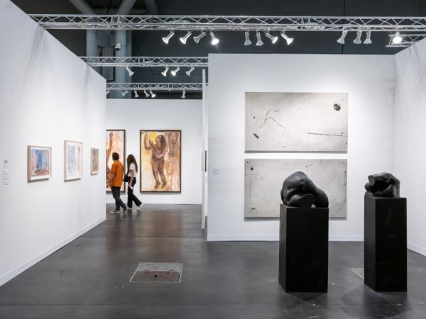 Kim Jones, Pélagie Gbaguidi, Martin Margiela, Zeno X Gallery, The Armory Show, New York (9–11 September 2022). Courtesy Ocula. Photo: Charles Roussel.